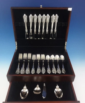Grande Baroque by Wallace Sterling Silver Flatware Set Service 36 Pieces - Image 1 of 4