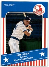 1991 PROCARDS CAROLINA LEAGUE ALL-STARS JOHN JENSEN WINSTON-SALEM SPIRITS #CAR43