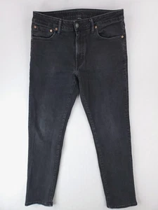 American Eagle Jeans Mens 34x32 Black Slim Straight AirFlex+ Stretch Denim Pants - Picture 1 of 16