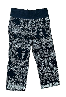 Pantalones de pierna ancha con estampado negro Soft Surroundings lentejuelas para mujer 2X* festival Foto 1 de 4