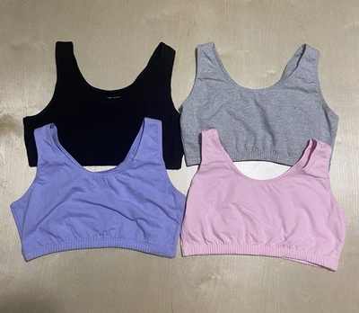Fruit Of The Loom Women’s Size 38 Multipack Tank Top Style Sports Bra 4 Pack - Image 1 of 4