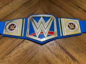 WWE Universal Championship Belt Blue Mattel 2014 Wrestling Title Kids Replica - Picture 1 of 11