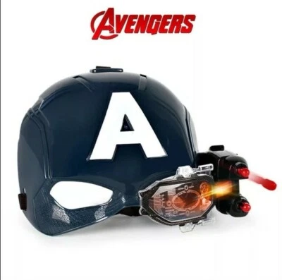 Maschera captain america Avengers Lance Flechette Luce Costume Bambino - Immagine 1 di 4