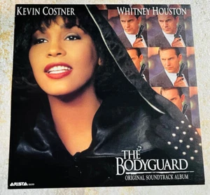 WHITNEY HOUSTON BODYGUARD MOVIE SOUNDTRACK Promo Poster Flat ORIGINAL VINTAGE - Picture 1 of 5