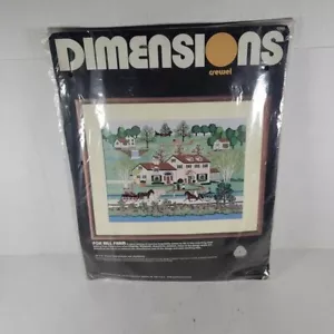 Dimensions NIP Crewel Kit # 1266 Fox Hill Farm Charles Wysocki Collection 1984 - Picture 1 of 2