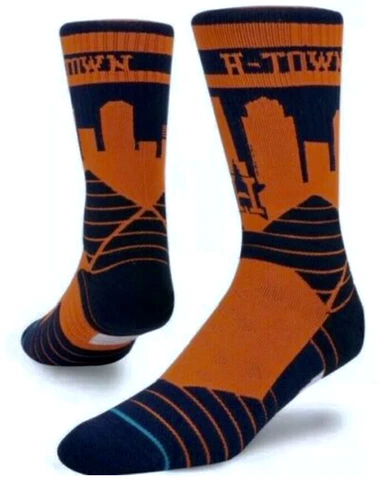 STANCE MLB Houston Astros Diamond Pro Navy Crew Baseball Socks Mens L Fits 9-12 Cover