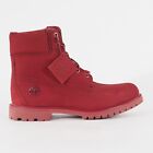 Womens Timberland 6 Inch Nubuck A22Z6 Red Leather Lace Waterproof Walking Boots