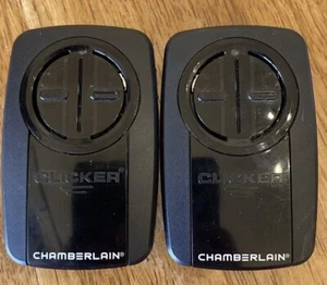 2 Chamberlain Clicker Universal 2 Tasten Garagentoröffner Fernbedienung KLIK5U-BK2 - Bild 1 von 2