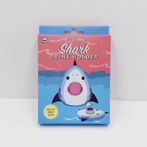 Inflatable Shark Drink Holder Keep Your Drink Cool While In The Pool New In Box - Picture 1 of 4