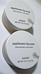 2X NOONI Vegan Butter Melting Balm - Applebutter Lip Sleeping Mask Moisturizing - Bild 1 von 3