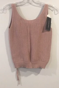 MOOD & MADISON Women’s Knit PINK Crop Top Size M - Picture 1 of 12