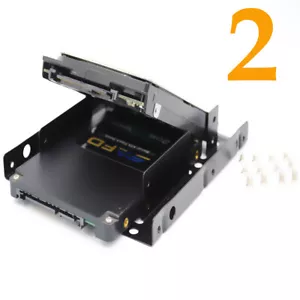 Supporto convertitore adattatore alloggiamento disco rigido 2,5"" SSD/disco rigido a 3,5"" unità 2 pz unità di memoria - Foto 1 di 3