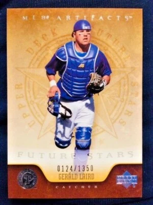 2005 Upper Deck MLB Artifacts #124 Gerald Laird Future Stars Card /1350 Mint    - Image 1 of 2