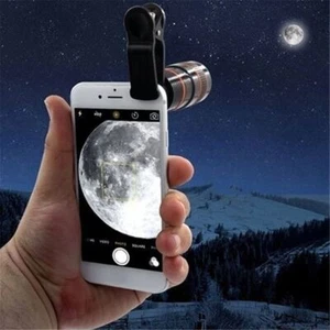 3 in 1 Zoom Clip On Fish Eye Camera Lens Kit Macro Wide Angle For Smart Phone - Photo 1 sur 17