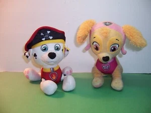 PAW PATROL - PIRATE CHASE & SKYE - Plush 6" Nickelodeon - LOY OF 2  VGC - Picture 1 of 4