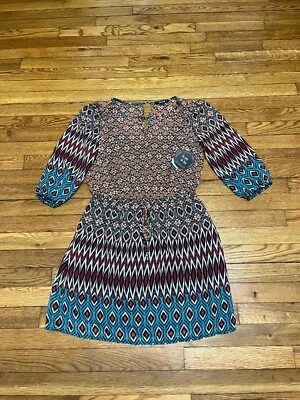 Vestido para mujer BeBop talla mediana cintura imperio boho manga 3/4 nuevo con etiquetas Foto 1 de 4