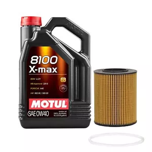 5L Motul 8100 X-MAX 0W40 Wix Filter Motor Oil Change Kit For Volvo XC90 S80 V70 - Picture 1 of 1