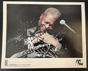 B.B. King signiert 8""x10"" Farbfoto Blues Legende gestorben 2015 in Vegas personalisiert