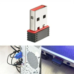 USB 2.0 802.11n 150 Mbps Nano WiFi Network Adapter Dongle Receiver - Picture 1 of 12