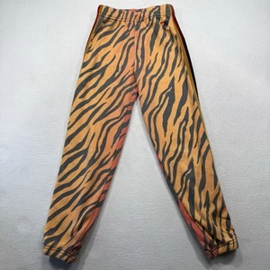 RARE Aviator Nation Jungle Tiger Classic Velvet Stripe Sweatpants Size 12 - Picture 1 of 7