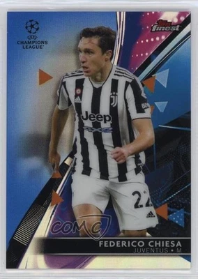 2021-22 Topps Finest UCL Blue Refractor /150 Federico Chiesa #33 - Image 1 of 2