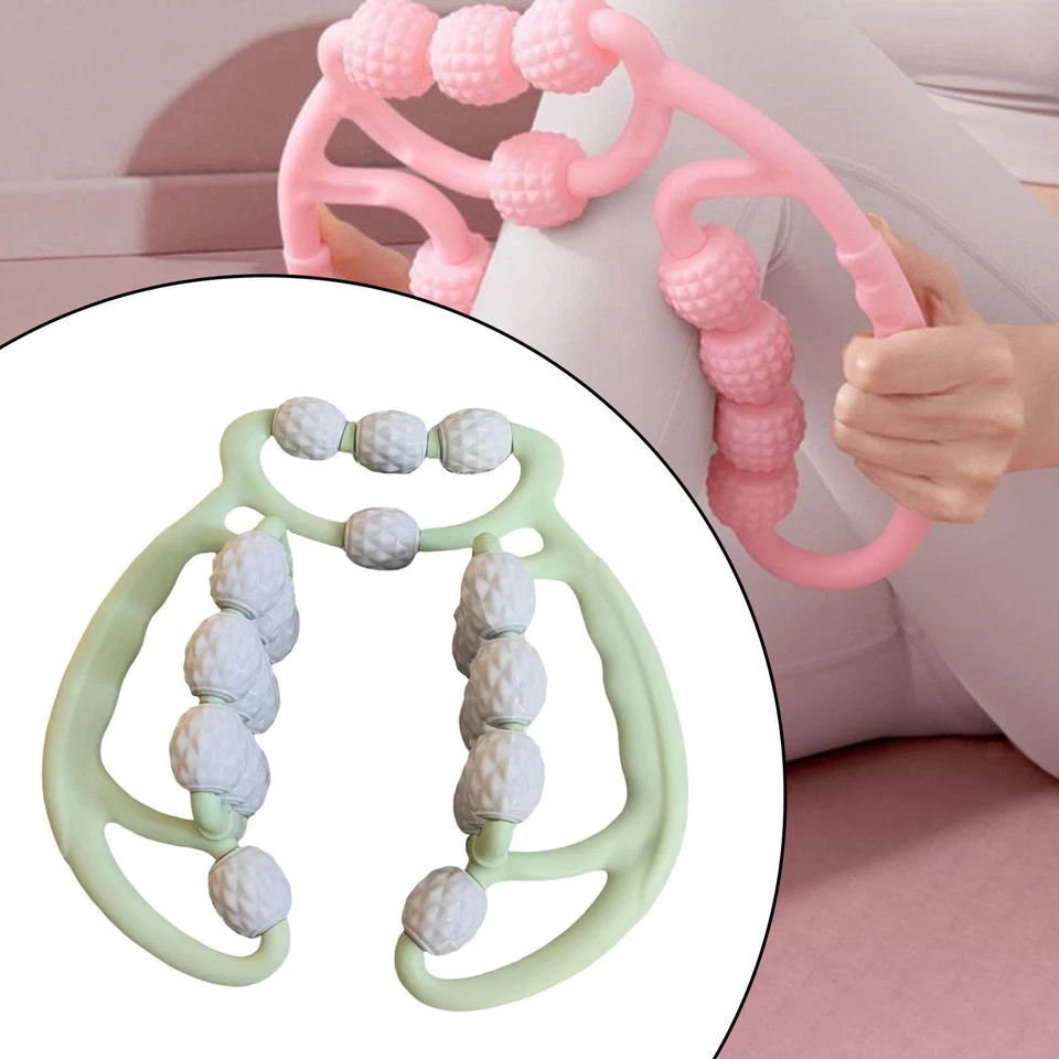 Rodillo de masaje 24 ruedas rodillo muscular portátil 360 grados relajación muscular Foto 1 de 1