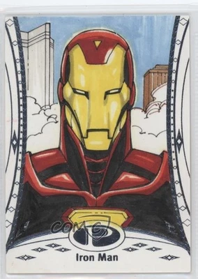 2014 Upper Deck Marvel Premier Character 1/1 Iron Man #39 Auto Sketch 0s3 - Image 1 of 3