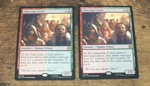 MTG 2x Cheering Crowd - Spiderman - 0126 Rare - Picture 1 of 2