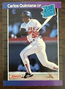 1989 Donruss - Rated Rookie #37 Carlos Quintana (RC) - Bild 1 von 2