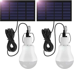 Lampade Solari Sospensione Da Esterno 3W Con 3,45M Cavo Ricaricabili, Luce LED S - Foto 1 di 12