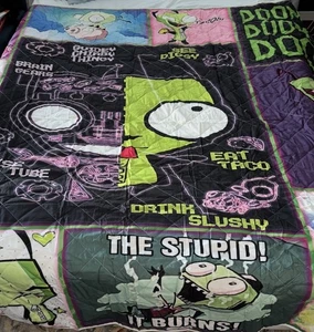 Invader Zim GIR Evil Laugh Fleece Überwurf Decke 46" x 60" - Bild 1 von 2