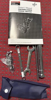 Soplador de nieve Honda 2001-2007 manual del propietario HS928 HS1332 con kit de herramientas Foto 1 de 4