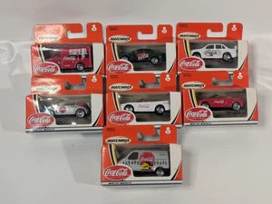 Matchbox Coca-Cola Die-Cast Cars Lot Of 7 Collectible Vehicles - Picture 1 of 10