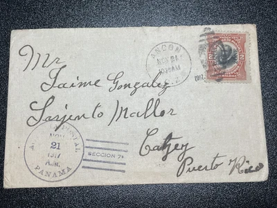 Cubierta CANAL ZONE 39 a Puerto Rico 1917 KSPhilatelics Foto 1 de 4