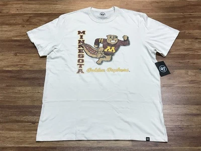 MENS XL - NEW '47 Brand NCAA Minnesota Golden Gophers Goldy Mascot T-Shirt - Image 1 of 4