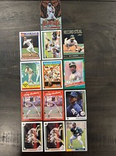 1983-2022 RICKEY HENDERSON BASEBALL CARD Lot A'S ATHLETICS (13) Cards