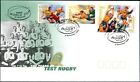 1999 Australia 100 Years Of Test Rugby Set Of 4 Stamps World Cup Winners Cover