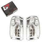 Set Turnsignal Lamp Mirror Clear Glass White Left Right 16W For Ford Transit Ab