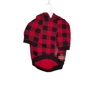 Sudadera con capucha IDEOLOGY Pet, cuadros búfalo, rojo negro, mediana - Imagen 1 de 6