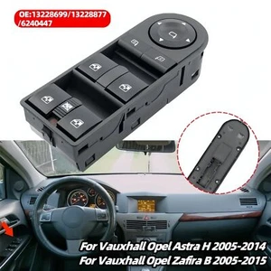 Per Opel Astra H Zafira B Interruttore Pulsantiera Elettrico Alzacristalli Lato - Picture 1 of 5