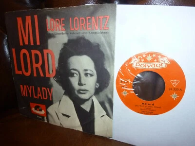 Lore Lorentz, Milord, Mylady, Düsseldorf Kabarett Polydor 24 320 Single 7" 1960 - Bild 1 von 2