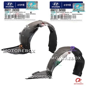 Genuine 2Pcs SET Fender Liner Wheel Guard LEFT + RIGHT for 2012-14 Hyundai Azera - Picture 1 of 9