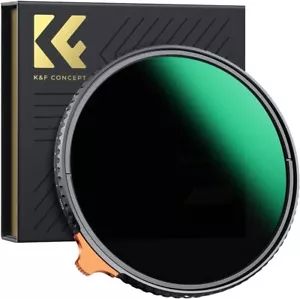 K&F Concept 49-105mm Variable ND Filter Lens ND2-ND400 (9 Stops) with Putter AU - Picture 1 of 101