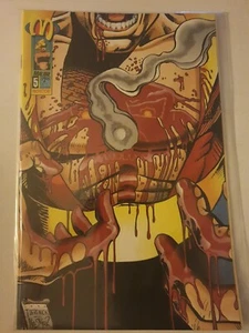 Protectors No. #5 Rare Bullet Hole Through Book Variant Malibu Comics 1993. Nm - Foto 1 di 7