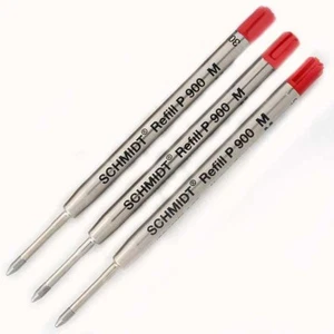 Black Jack Tactical Ballpoint Pen RED Medium Point Refills by Schmidt - 3 Pack - Picture 1 of 1