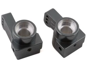 ST Racing Concepts DR10 Aluminum 1° Toe-In Rear Hub Carriers (Gun Metal) (2) - Picture 1 of 2
