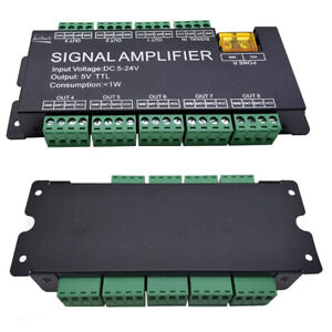 8 channels Pixels 5050 RGB LED stirp Light Amplifier For WS2811 WS2812 led strip