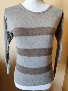 EUC LOFT striped sweater size SP cotton rayon blend - Imagen 1 de 2