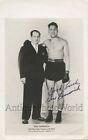 Gus Lesnevich US boxer with manager hand signed autographed antique photo