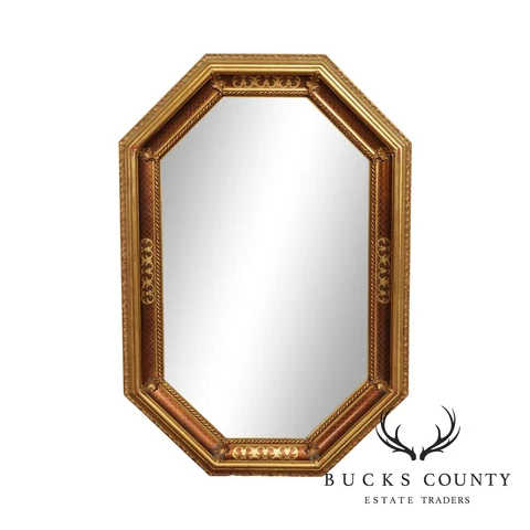 Vintage Gilt Frame Venetian Style Beveled Wall Mirror Cover